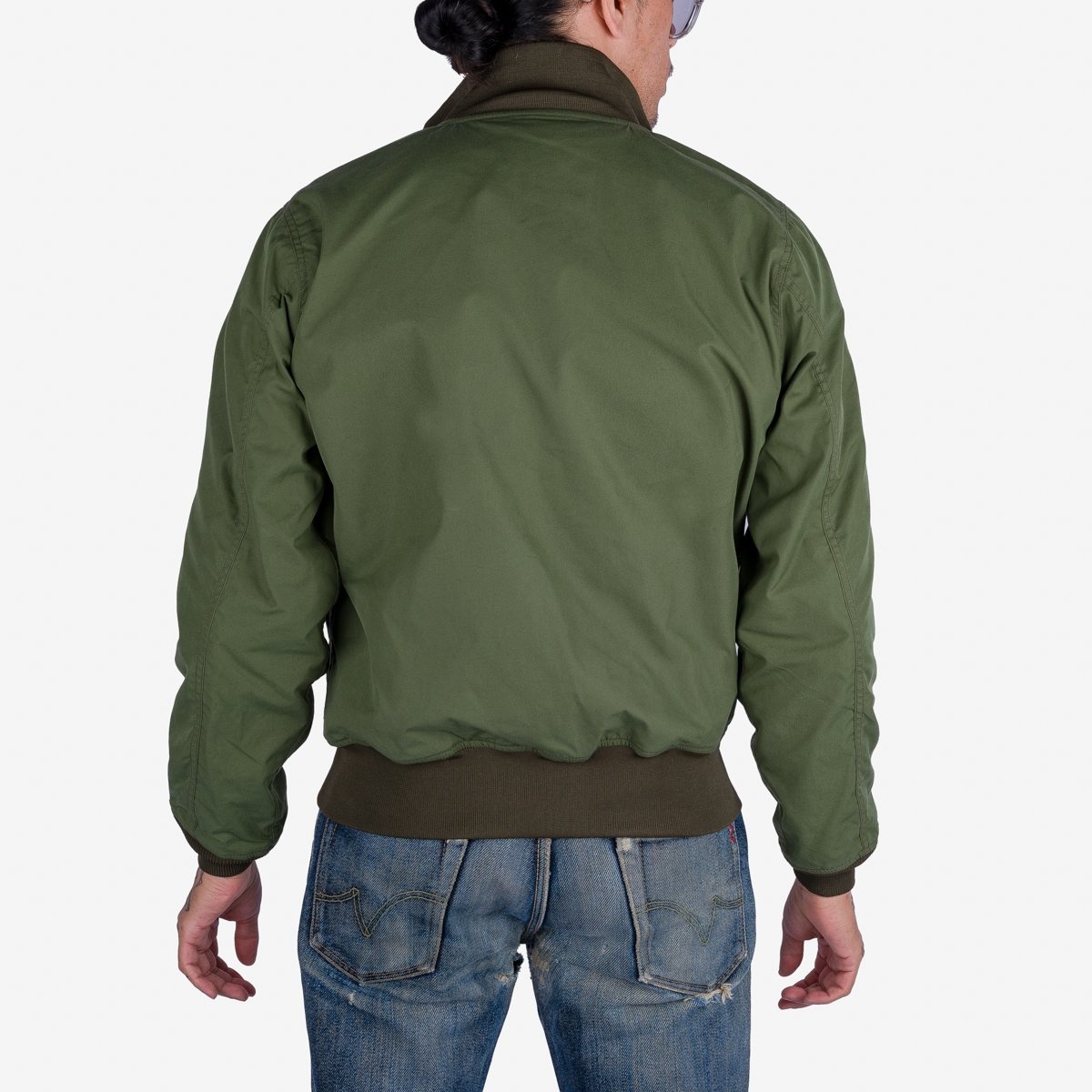 IHJ-130-OLV-NP Reversible Tanker Jacket - Olive - 3