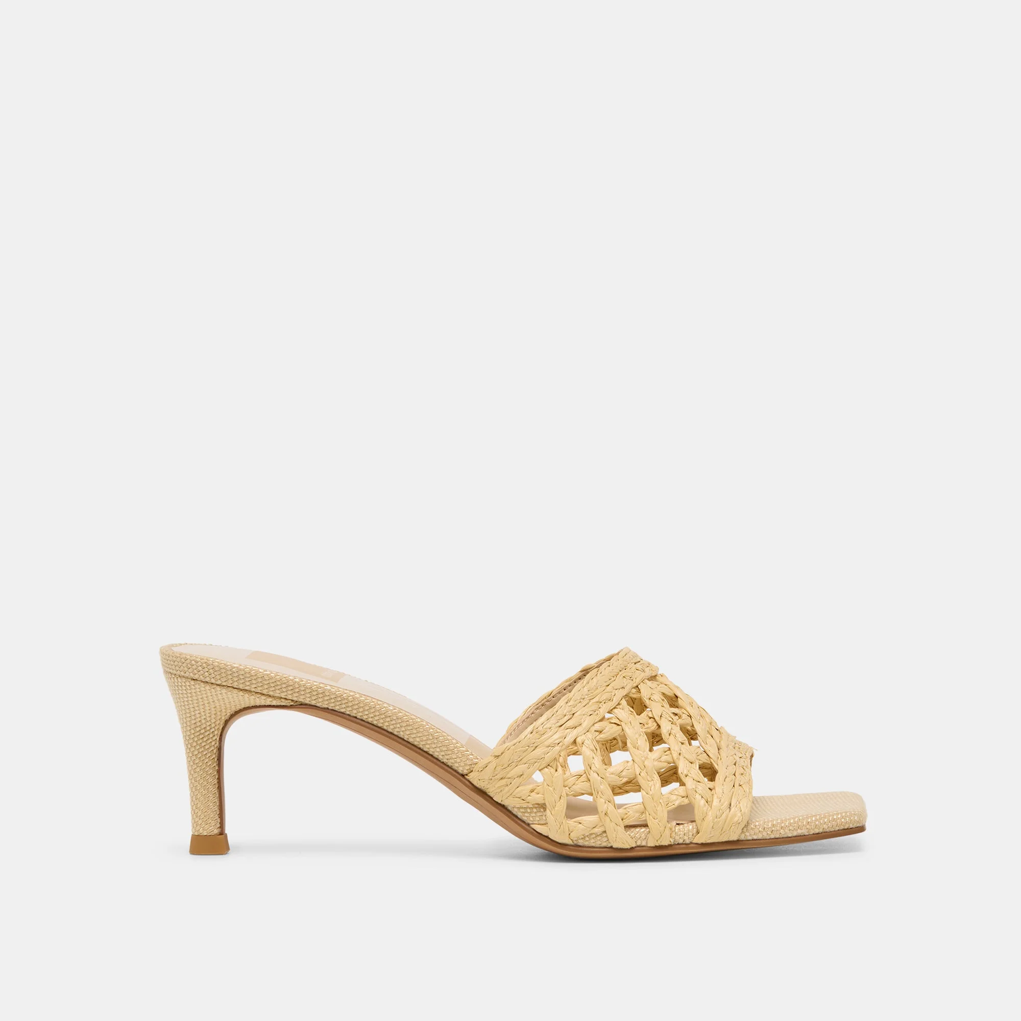 BOWEN HEELS LT NATURAL RAFFIA - 1