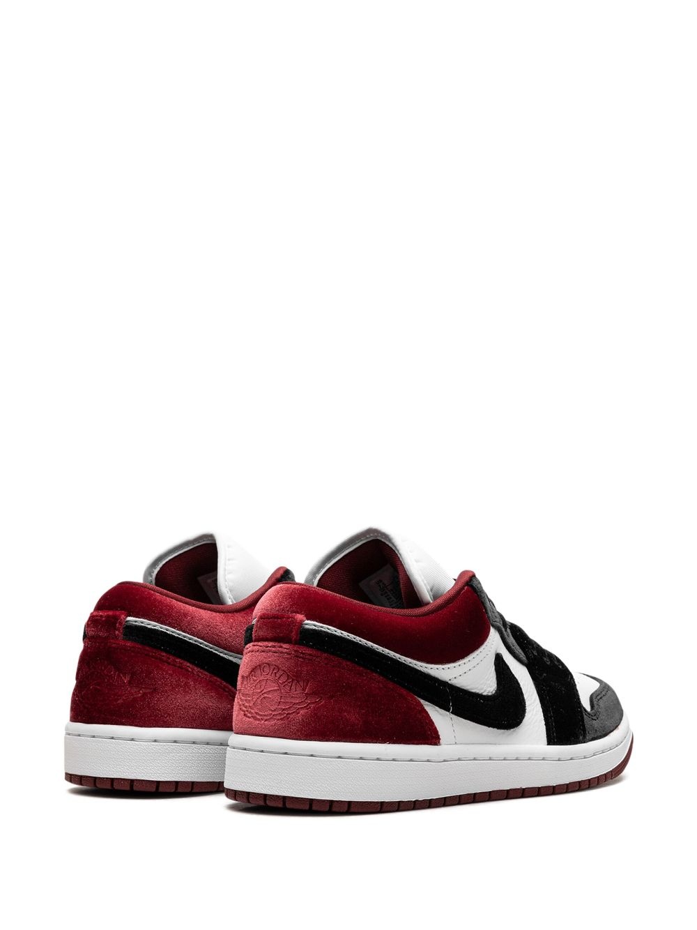 Jordan 1 Low SE "Velvet Black Toe - Black/White/Team Red" sneakers - 3
