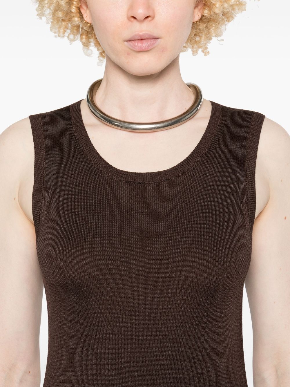 ribbed midi dress - 5