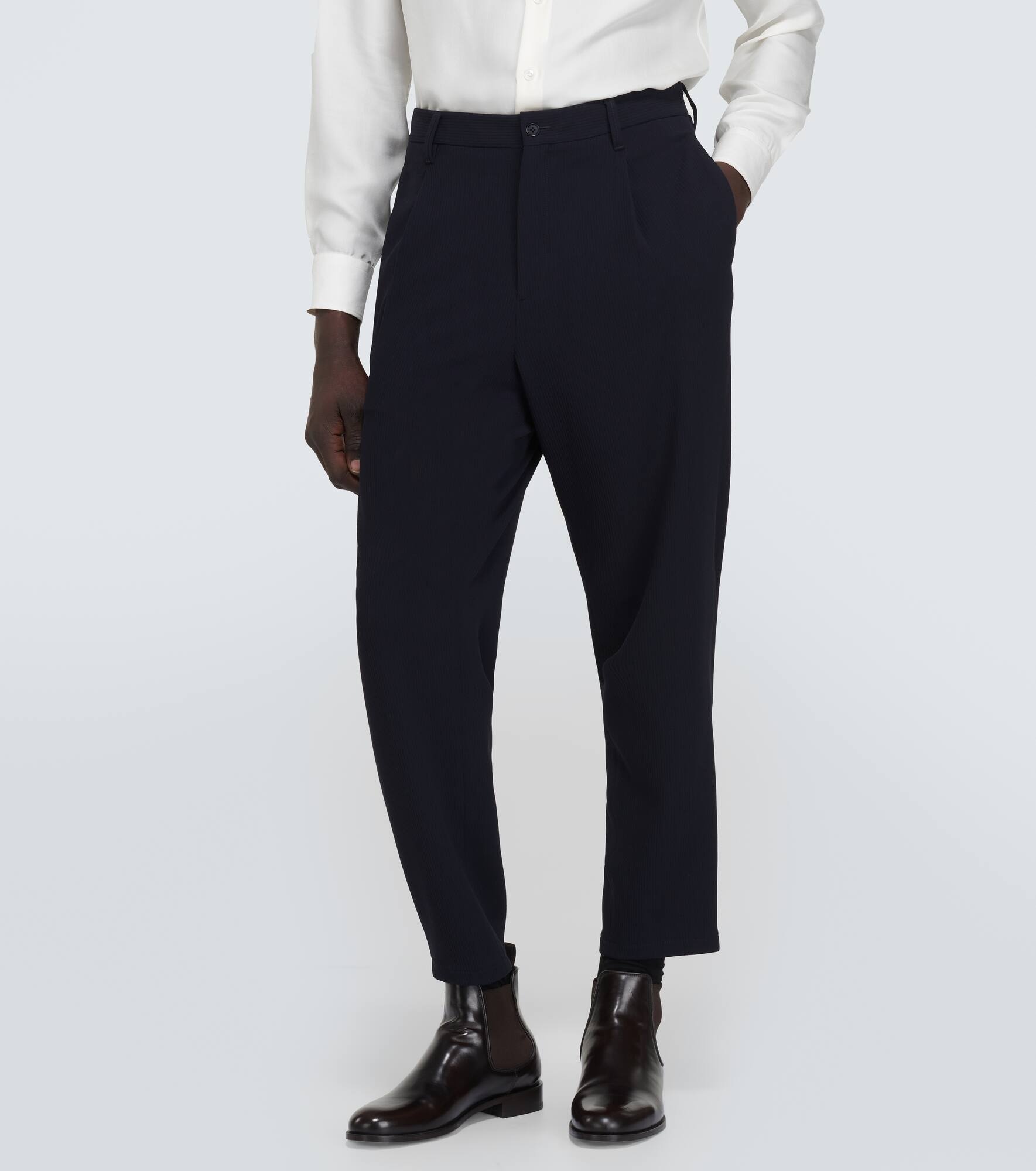 Virgin wool straight pants - 3