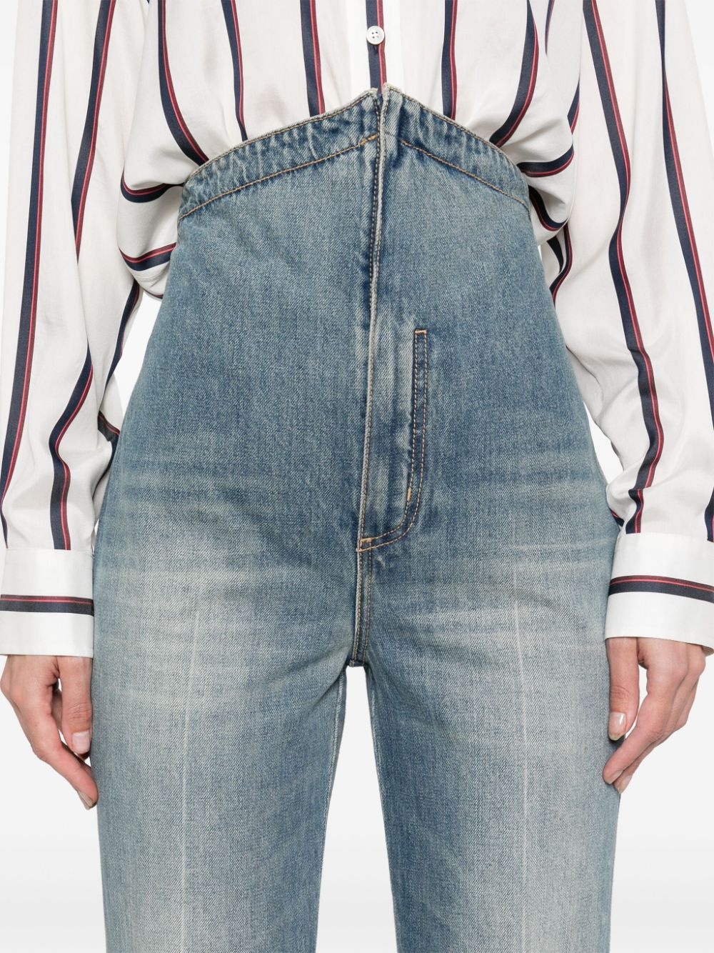 Fold Over Waist jeans - 5