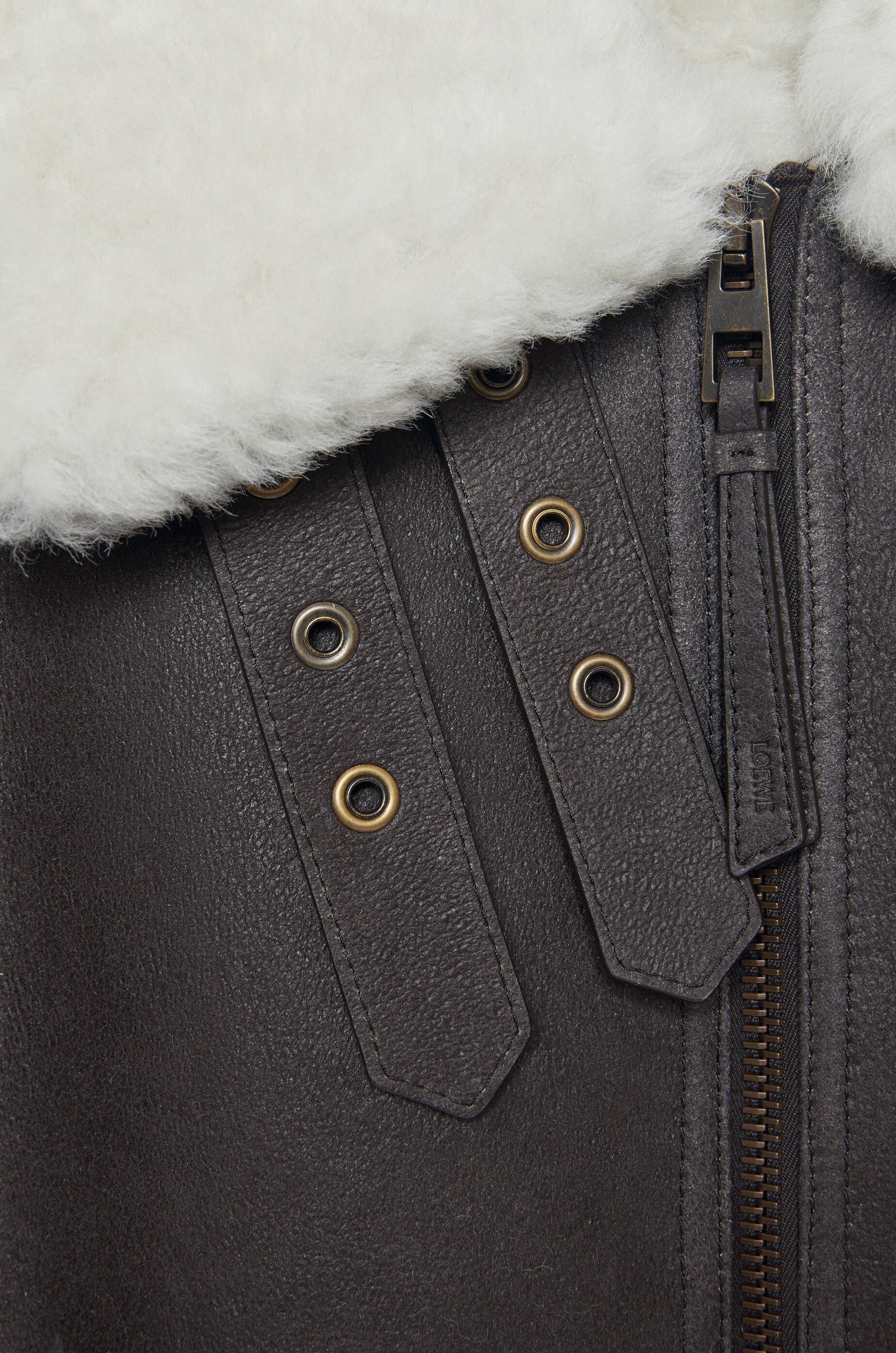 Aviator jacket in shearling - 3