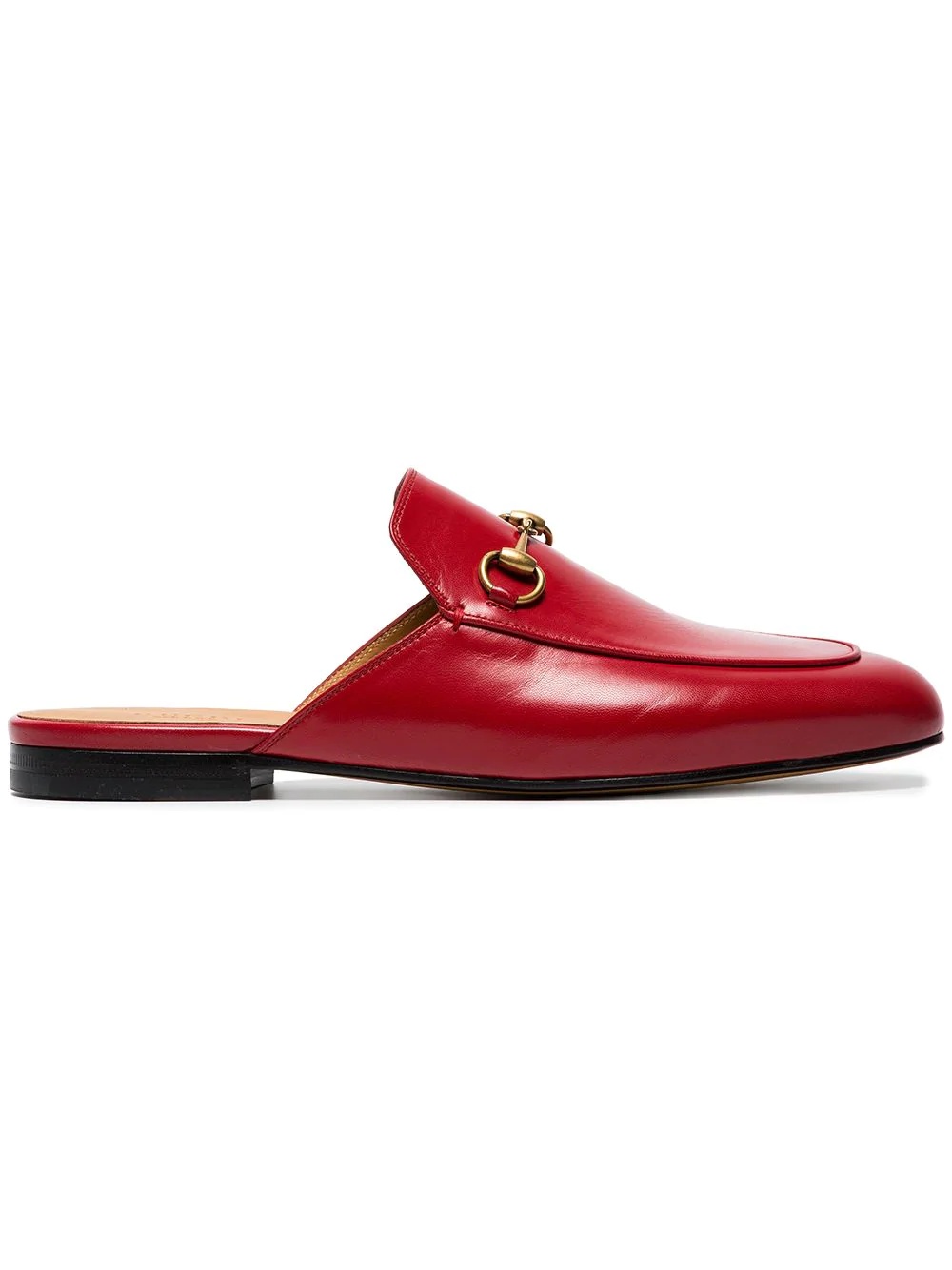 red Princetown leather mules  - 1