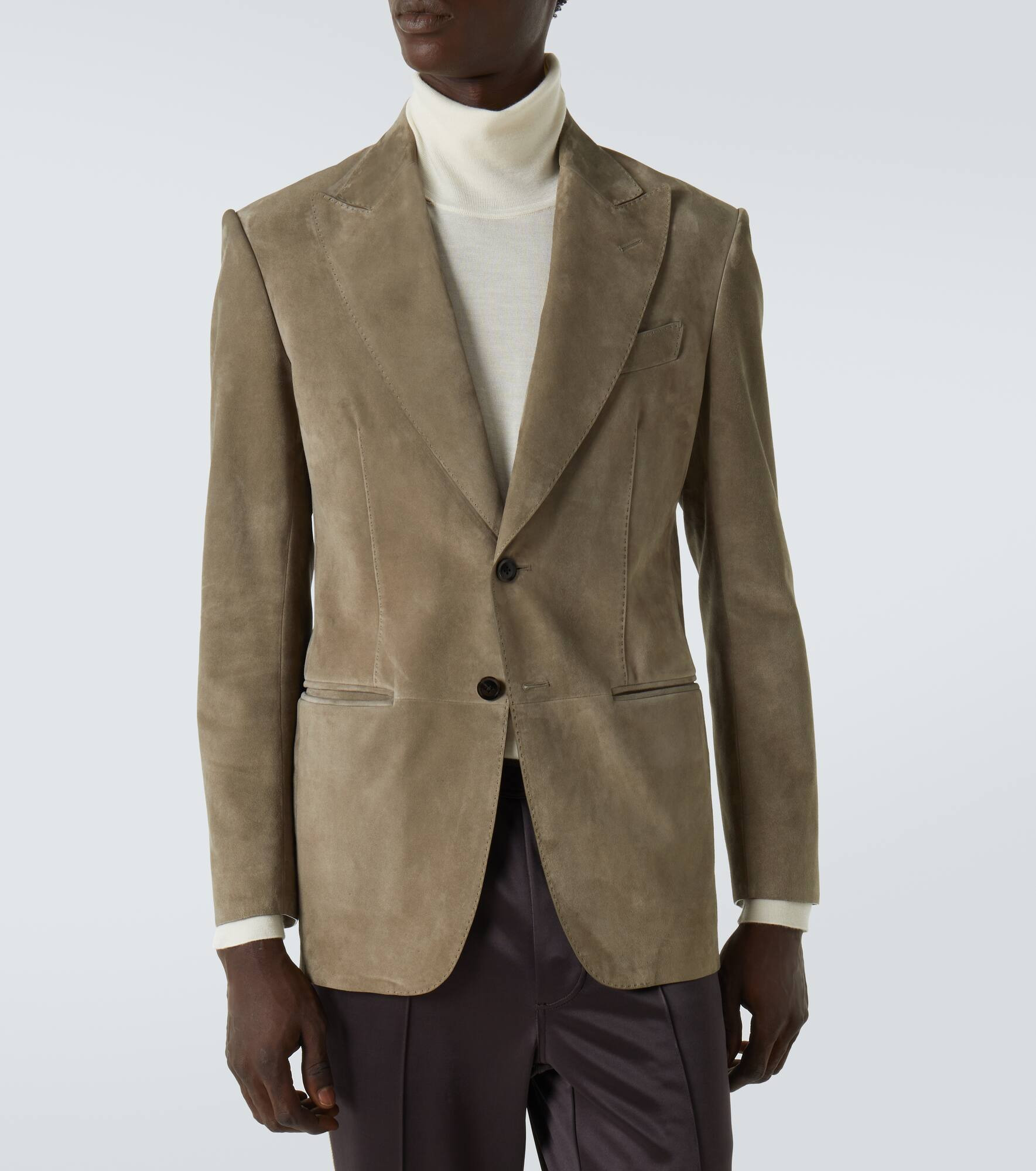Suede blazer - 3