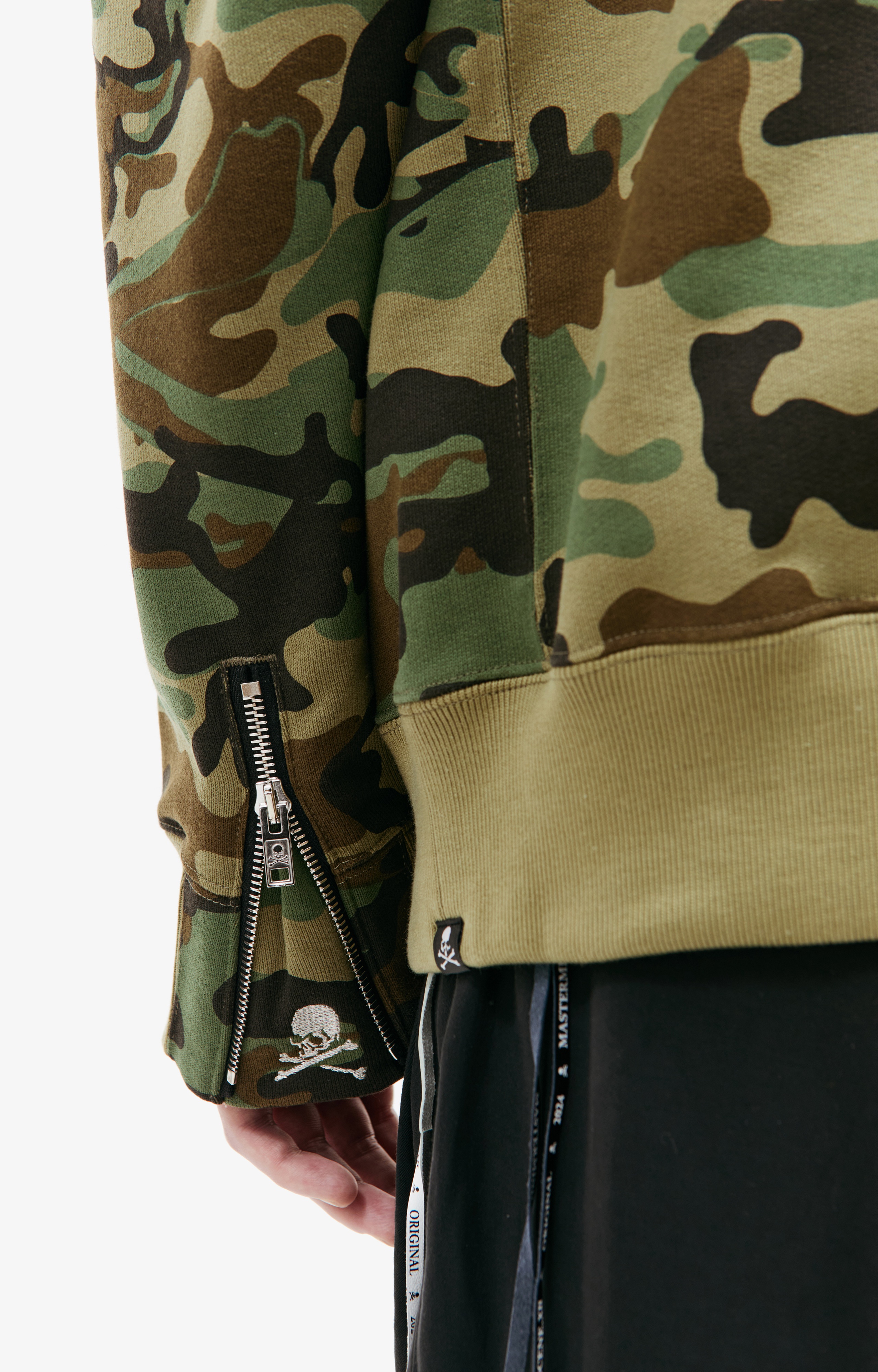 KHAKI ZIP UP HOODIE - 4
