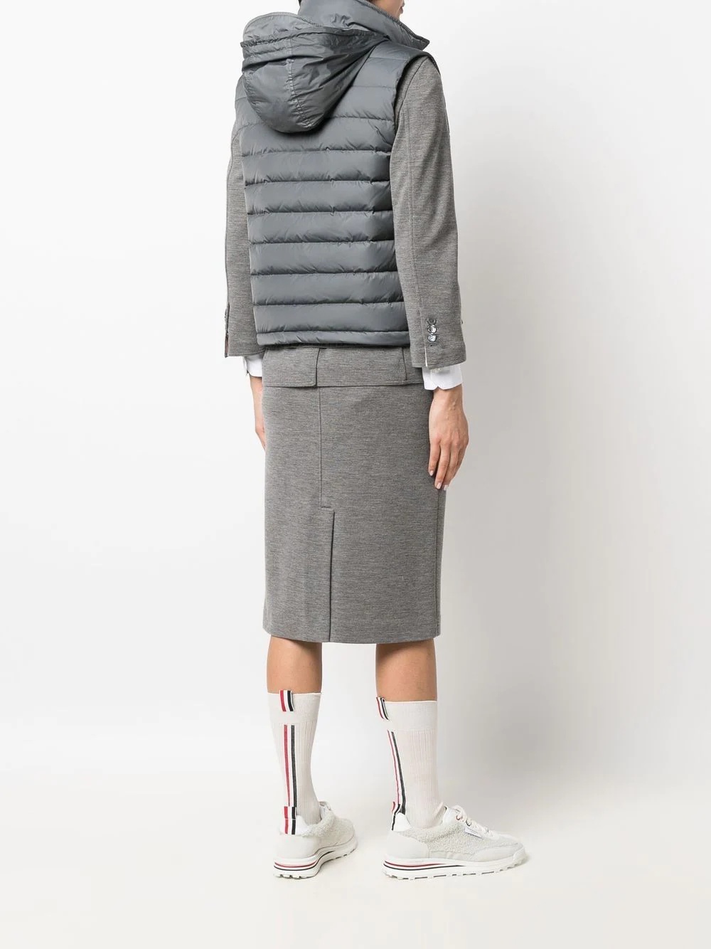 4-Bar Stripe down-filled padded vest - 6