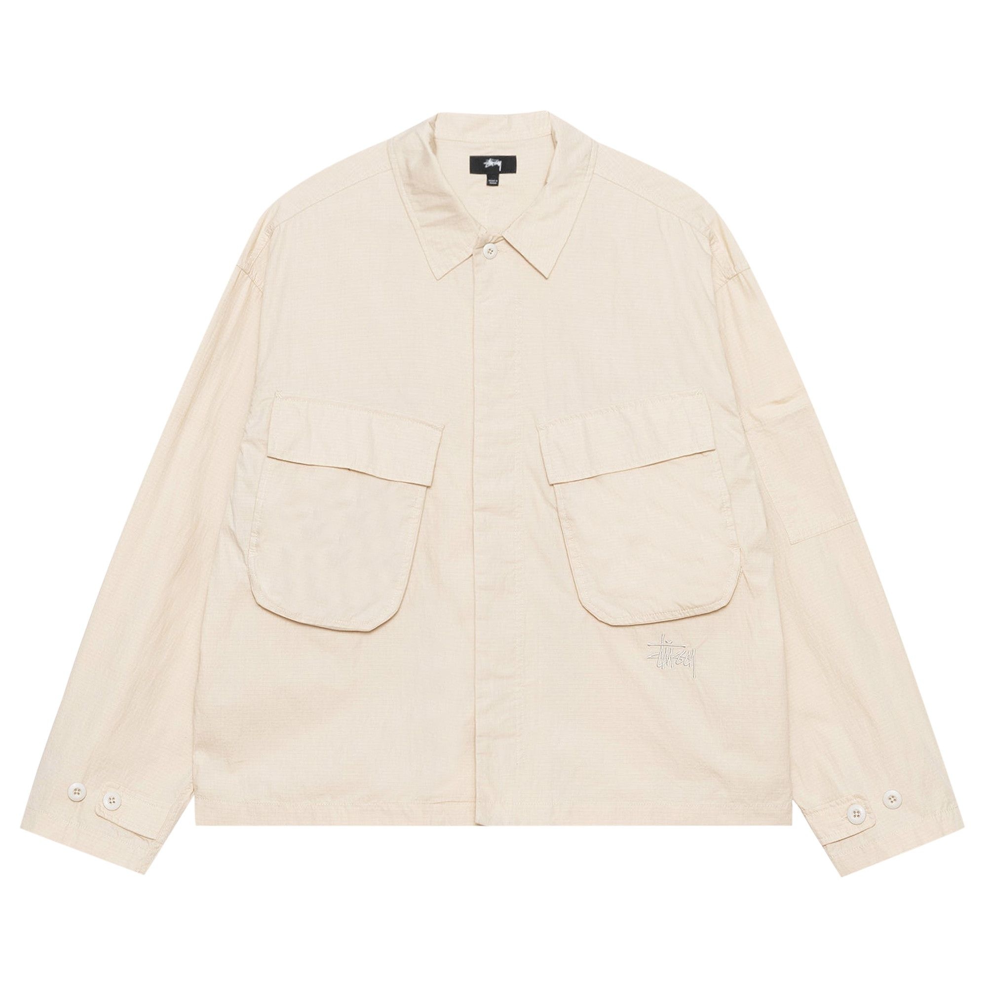 Stussy Military Overshirt 'Bone' - 1