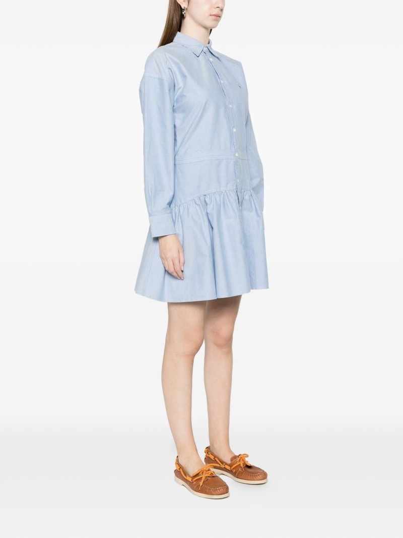 ruffled mini shirt dress 3