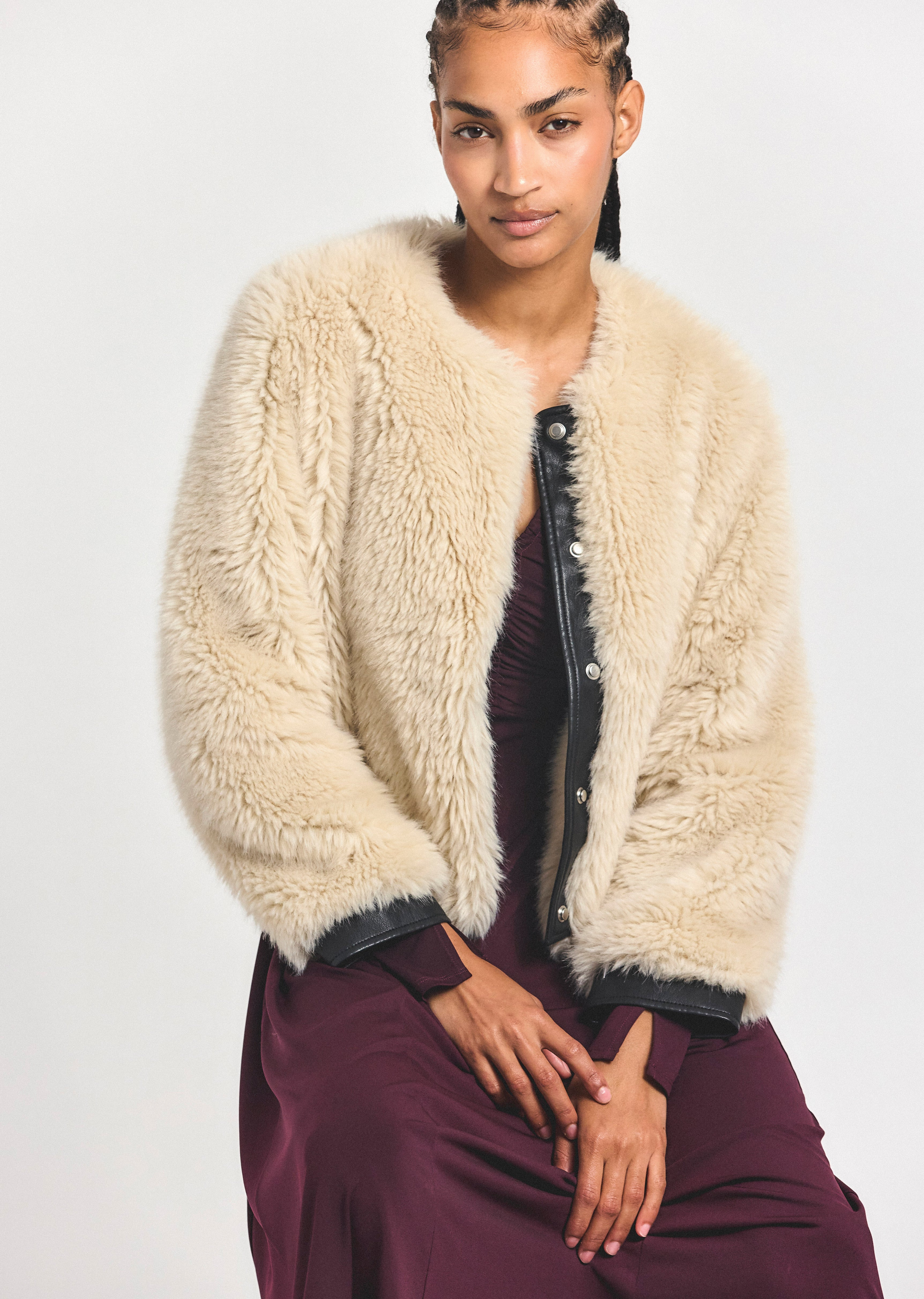 EMERISE PLUSH COAT - 4