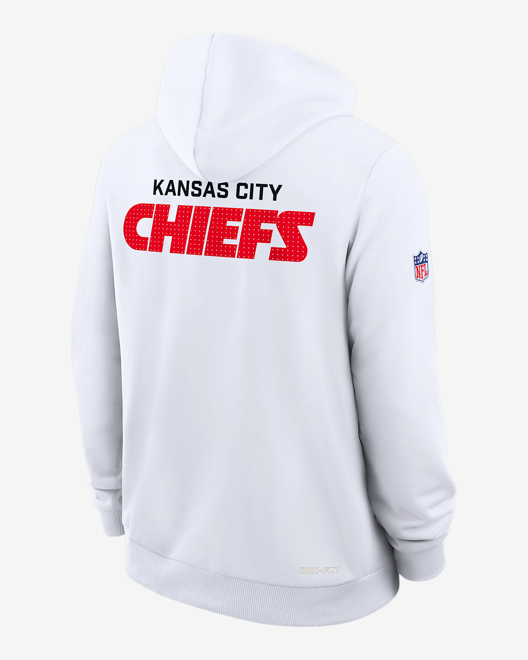 Kansas City Chiefs Initial Home Sideline Men's Nike Dri-FIT NFL Pullover Hoodie - 2