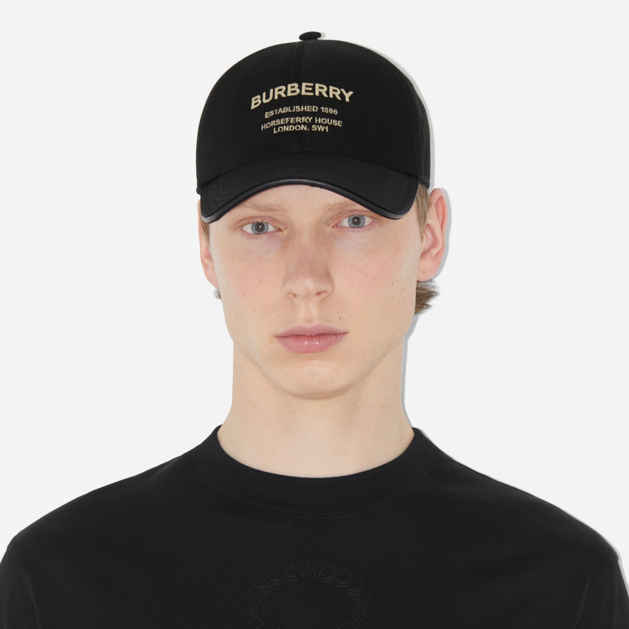 Horseferry Motif Cotton Twill Baseball Cap - 5