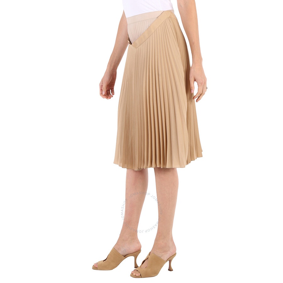 Burberry Ladies Sandbank Layered Pleated Skirt - 5