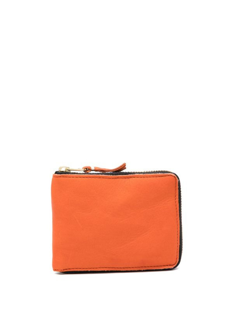 SA7100WW WASHED WALLET - BURNT ORANGE 1