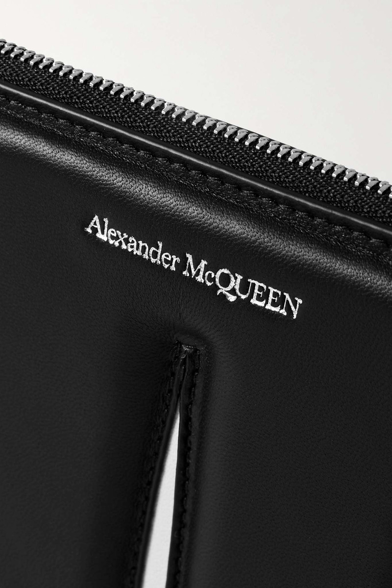 The Slash cutout two-tone leather shoulder bag 4