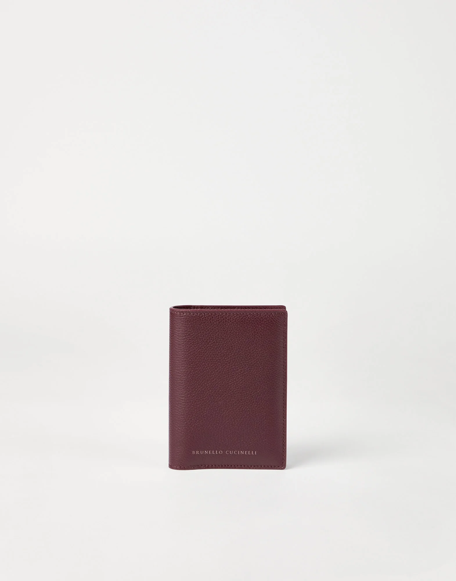 Grained leather passport holder - 1