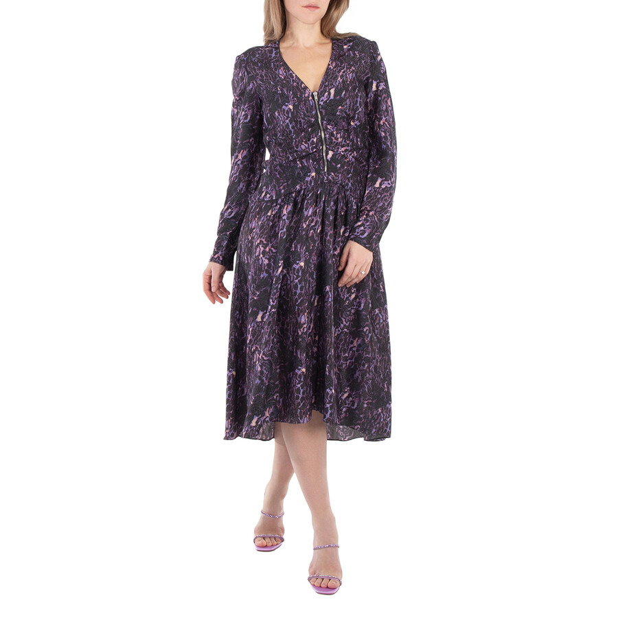 Isabel Marant Magaly Silk Blend Midi Dress - 4