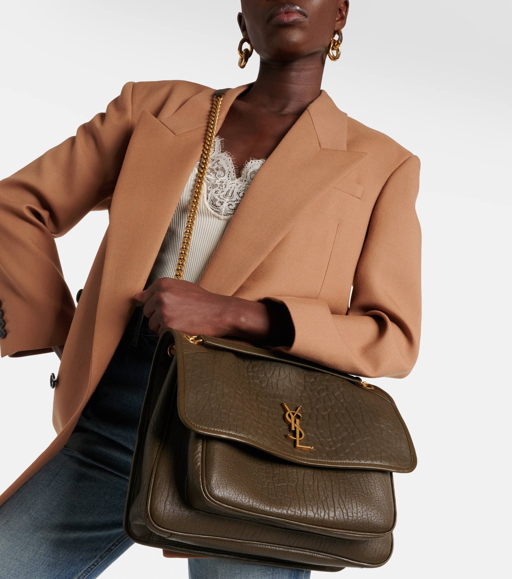 Niki Large leather shoulder bag - 3