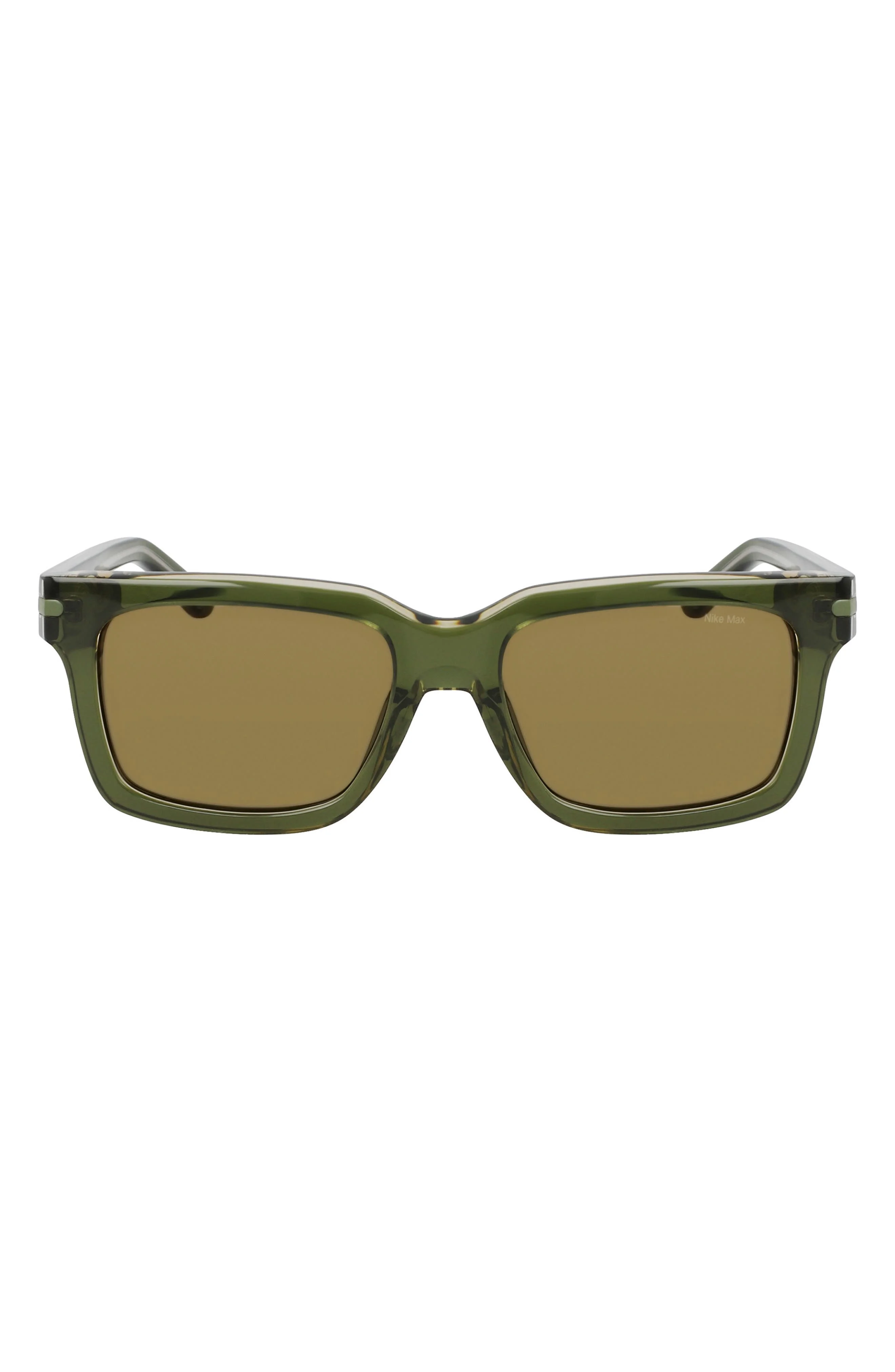 Nike Crescent I 54mm Rectangular Sunglasses in Medium Olive /Green at Nordstrom - 1
