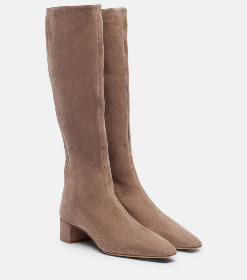 Saint Honoré 35 suede knee-high boots 1