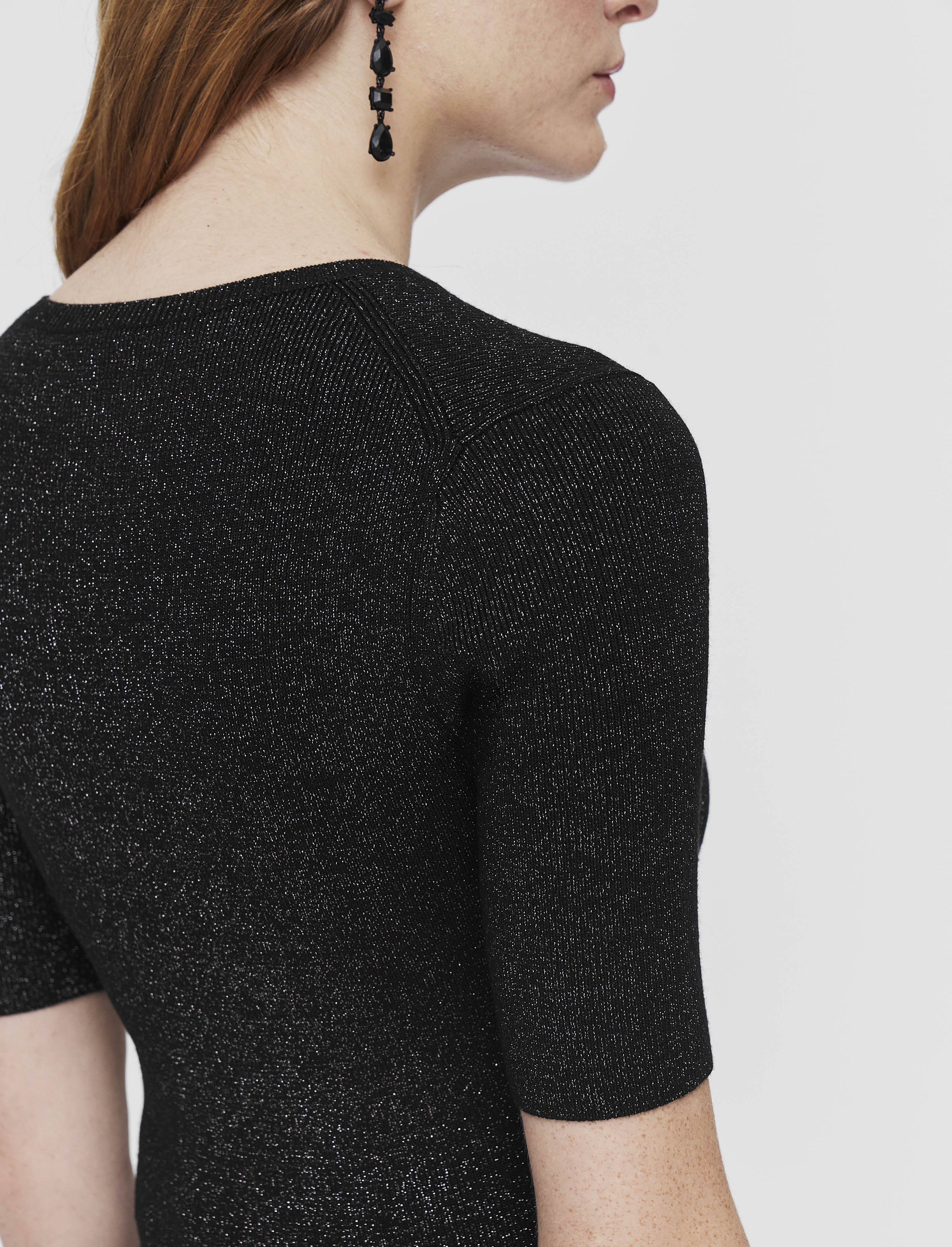 Domat Pleated Lurex Dress - 5
