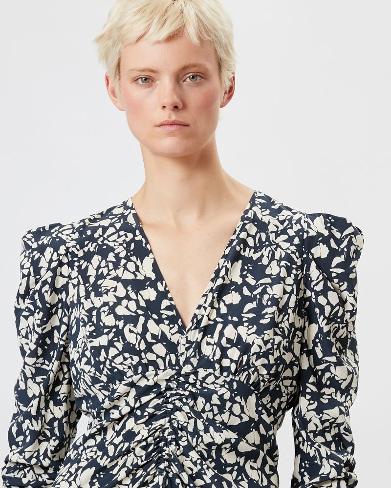 ALBINI PRINTED SILK MIDI DRESS - 3