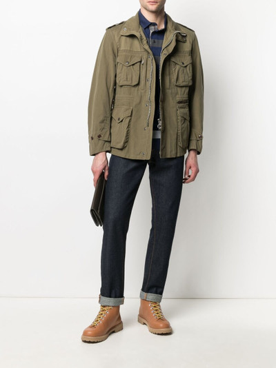 Barbour pocket-detail zip-up jacket outlook