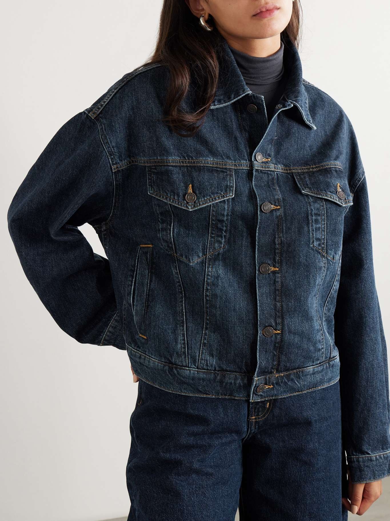 Dalton denim jacket Dark denim - 3