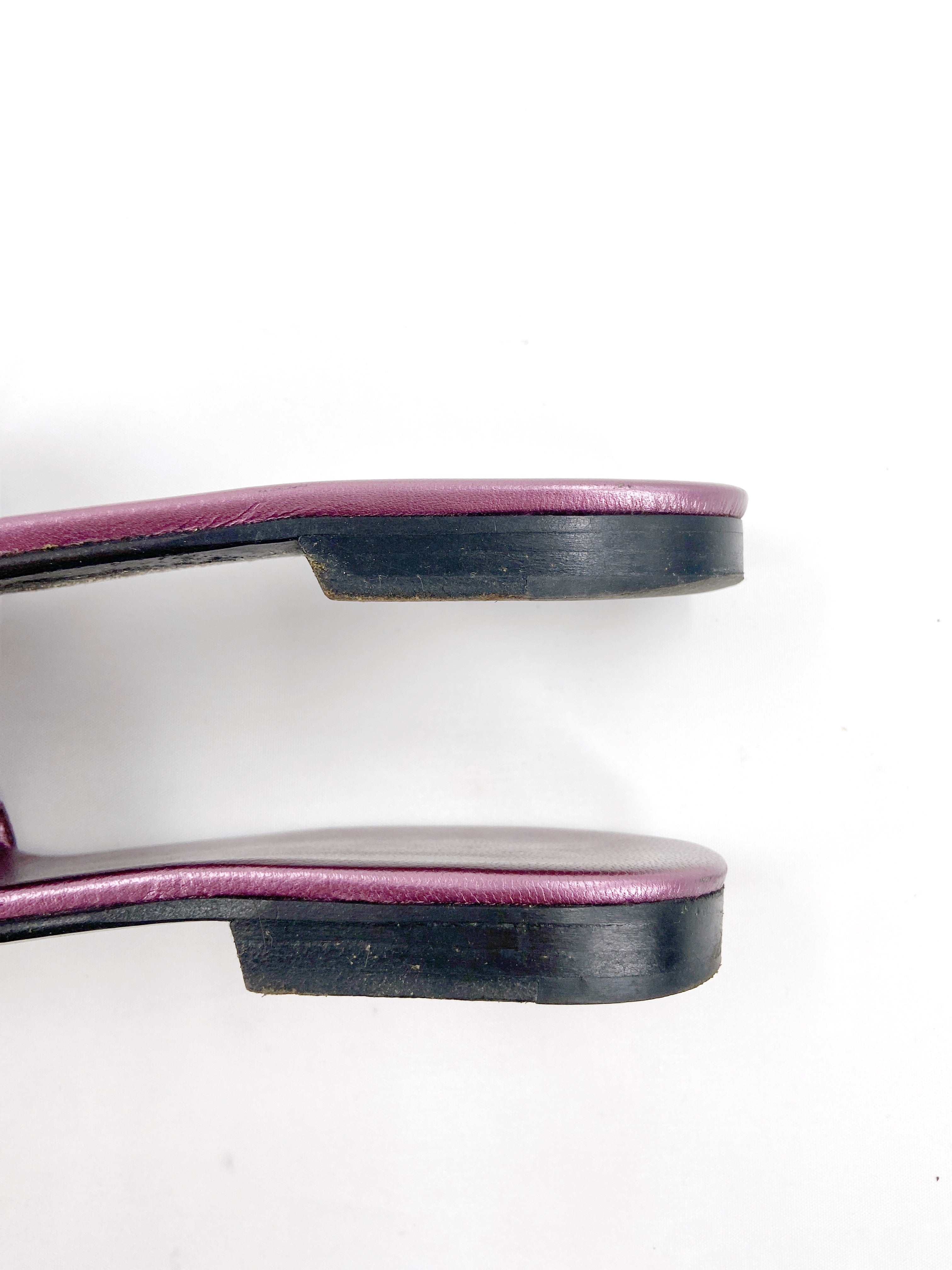 Gucci 90s Tom Ford Cherry Elephant Trunk Snake Leather Sandals 37 - 6