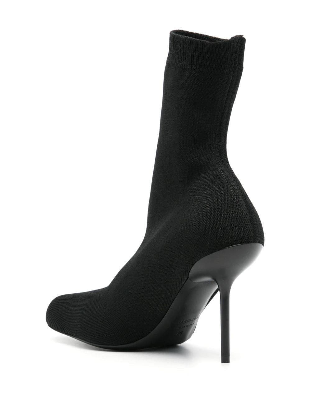 100mm knitted ankle boots - 3