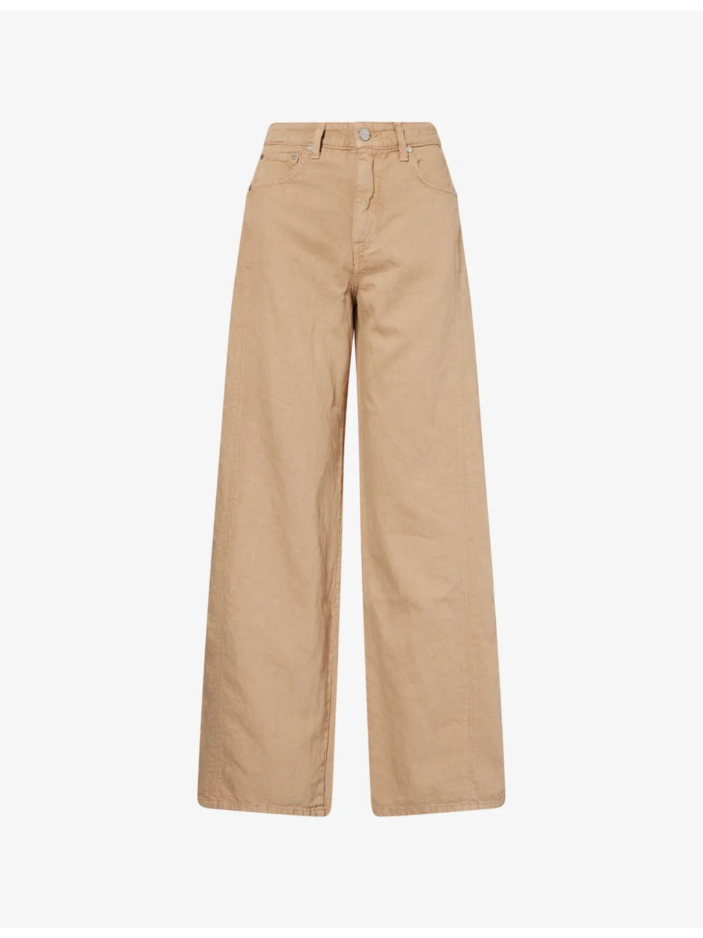 West 11th St Wide-Leg Cotton and Linen-Blend Denim Jeans - 1
