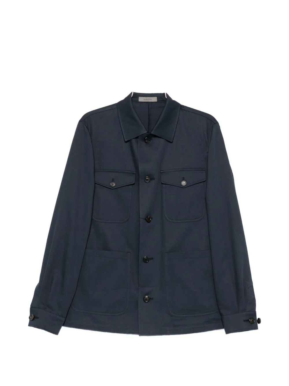 buttoned pocket overshirt - 1