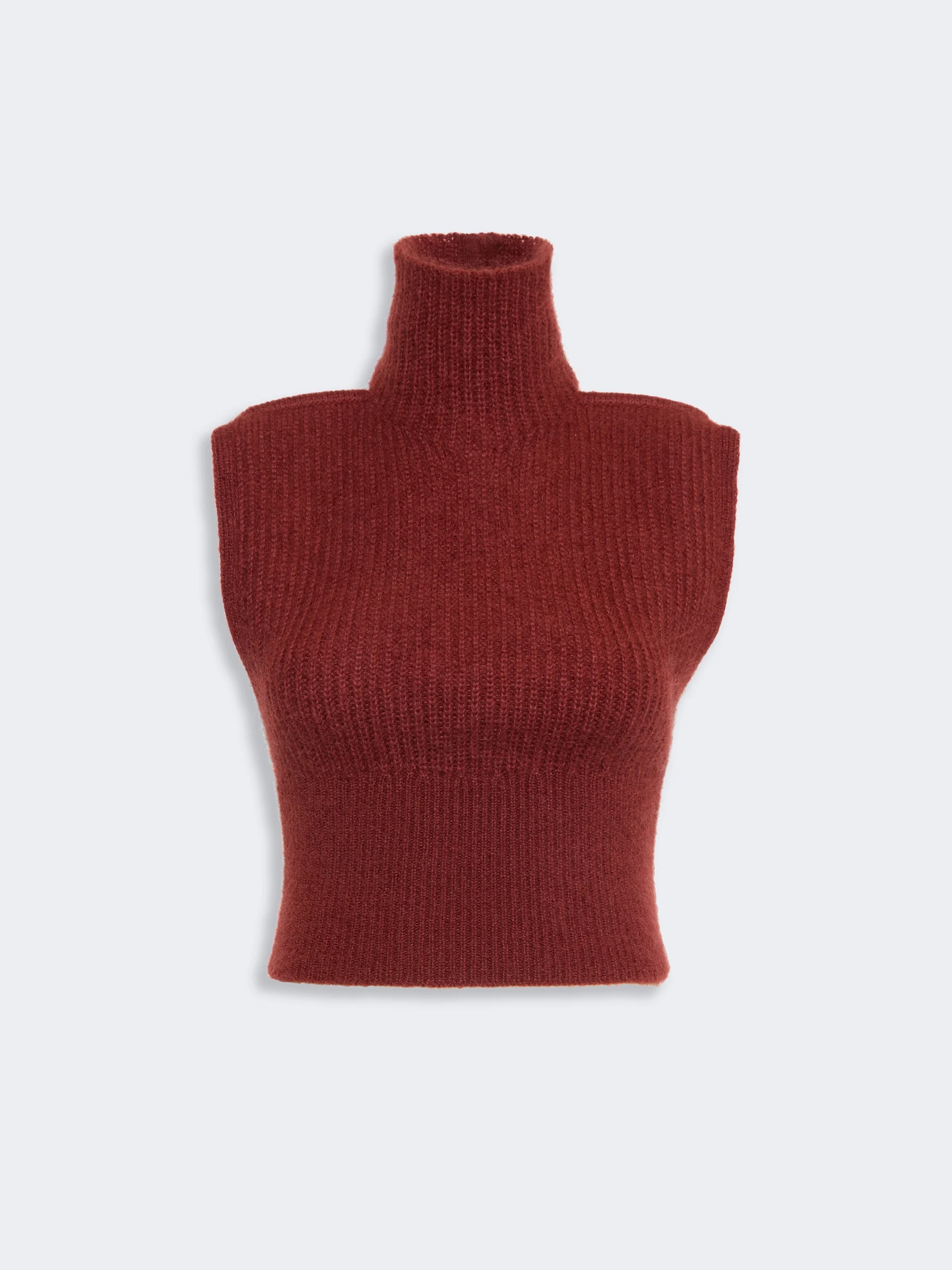PLACIDO Slim-fitting mohair jumper - BROWN BORDEAUX - 1