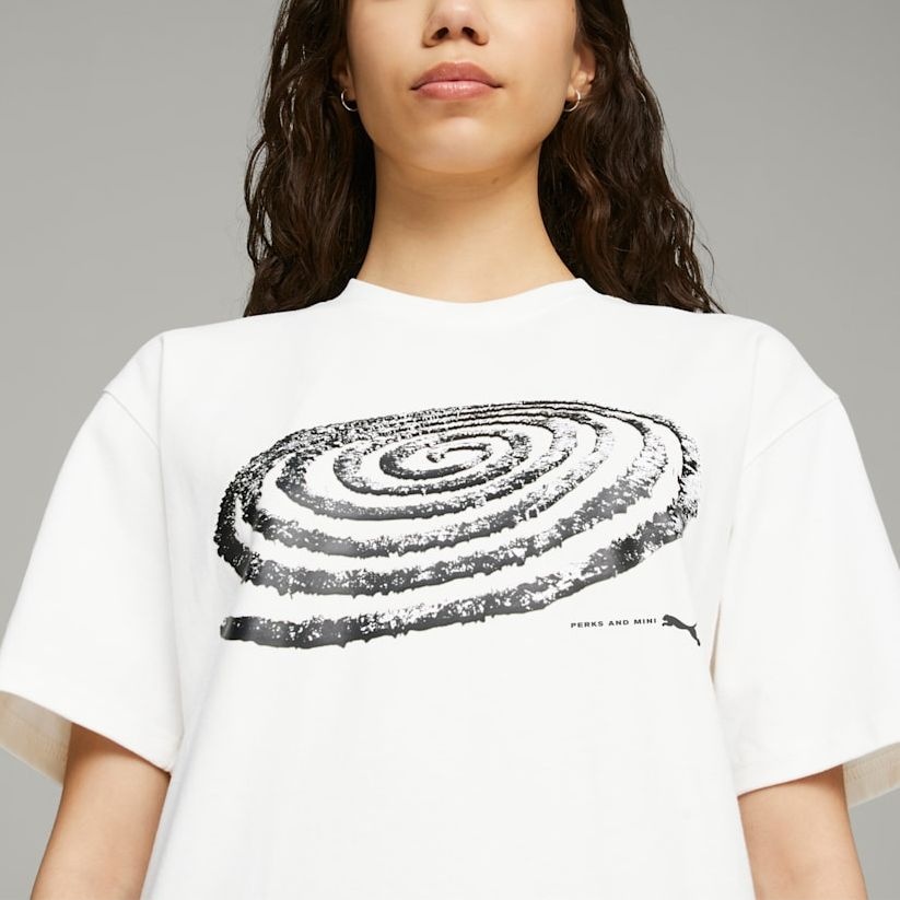 Puma X Perks And Mini Graphic T-Shirt 'White' 538810-02 - 4