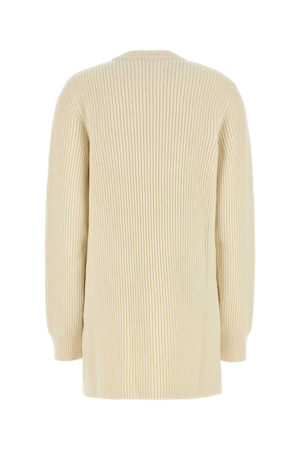Jil Sander Women Ivory Wool Sweater Dress - 2