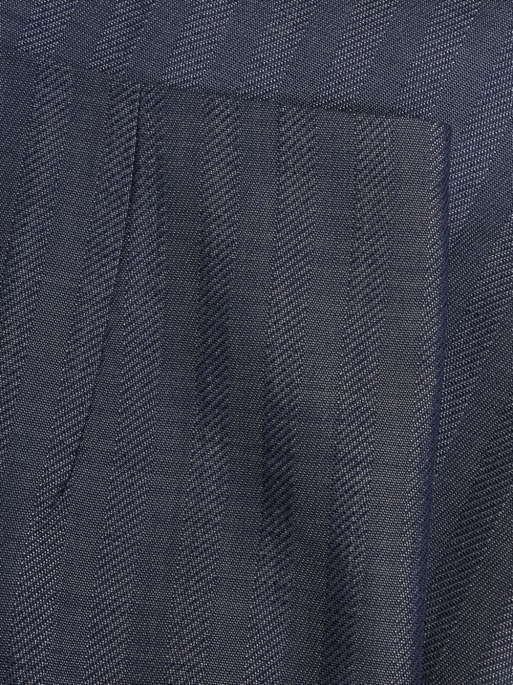 stripe-jacquard wool pencil skirt - 6