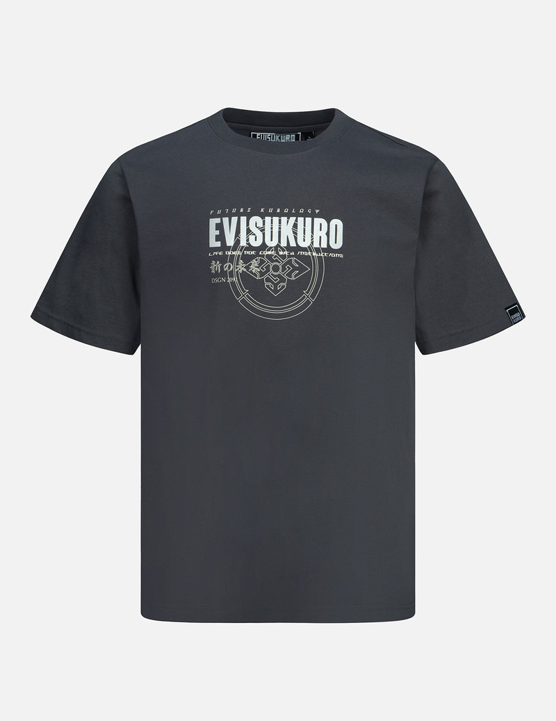 Logo and Kamon Print T-Shirt 1