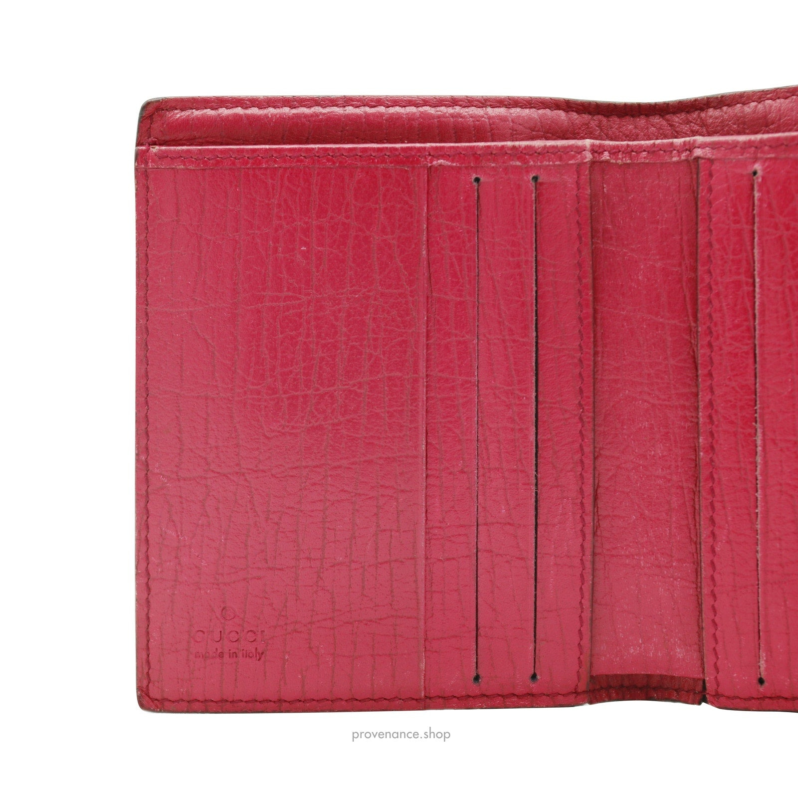 Gucci Trifold Wallet - GG Supreme Pink - 8