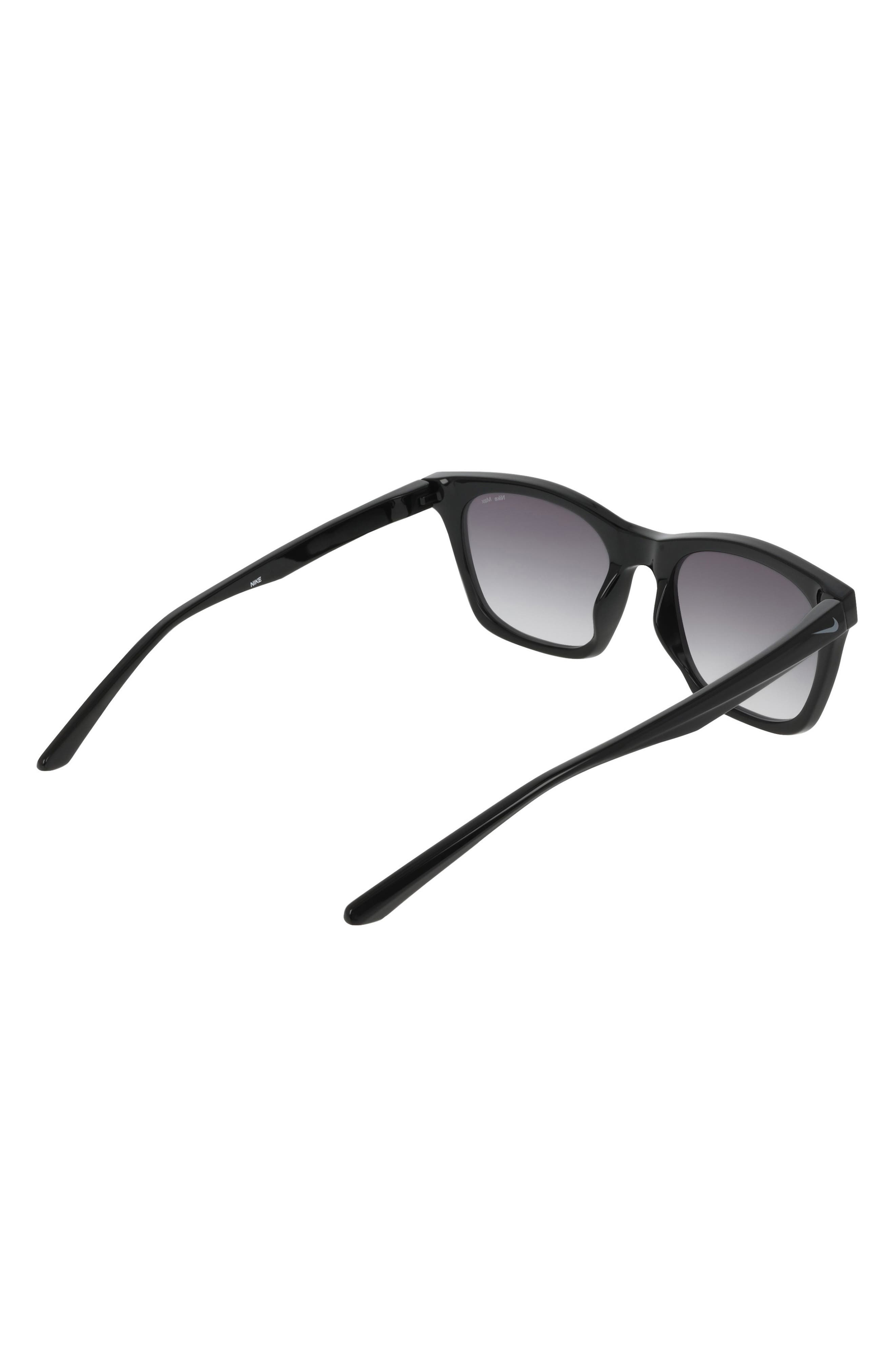Nike Vital Flow 53mm Gradient Tea Cup Sunglasses in Black /Smoke Gradient at Nordstrom - 4