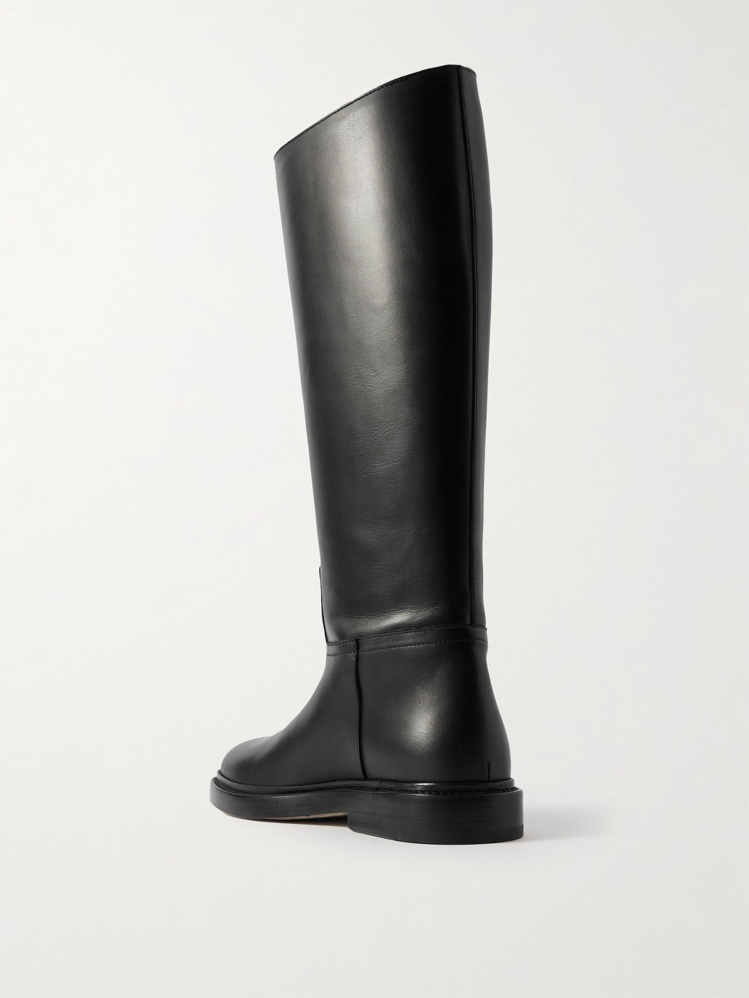 80 leather knee boots Black - 3