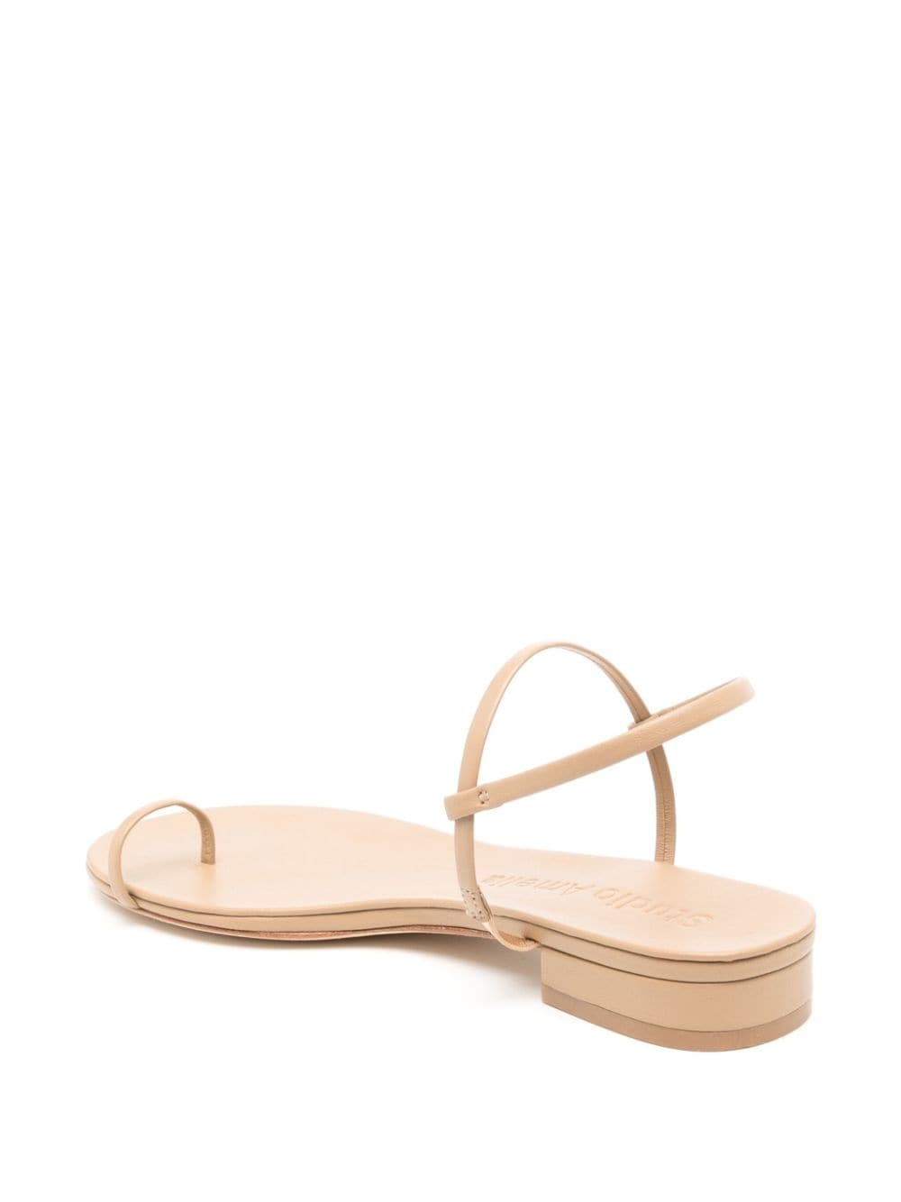 Edith flat leather sandals - 3