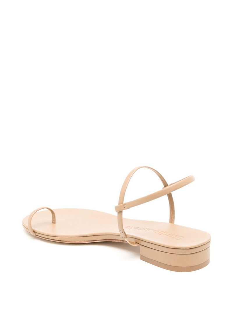 Edith flat leather sandals 3