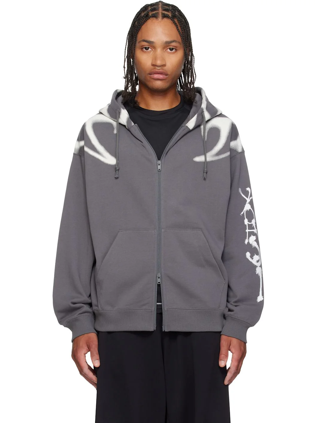 Gray Chito Edition Graphic Zipper Hoodie - 1