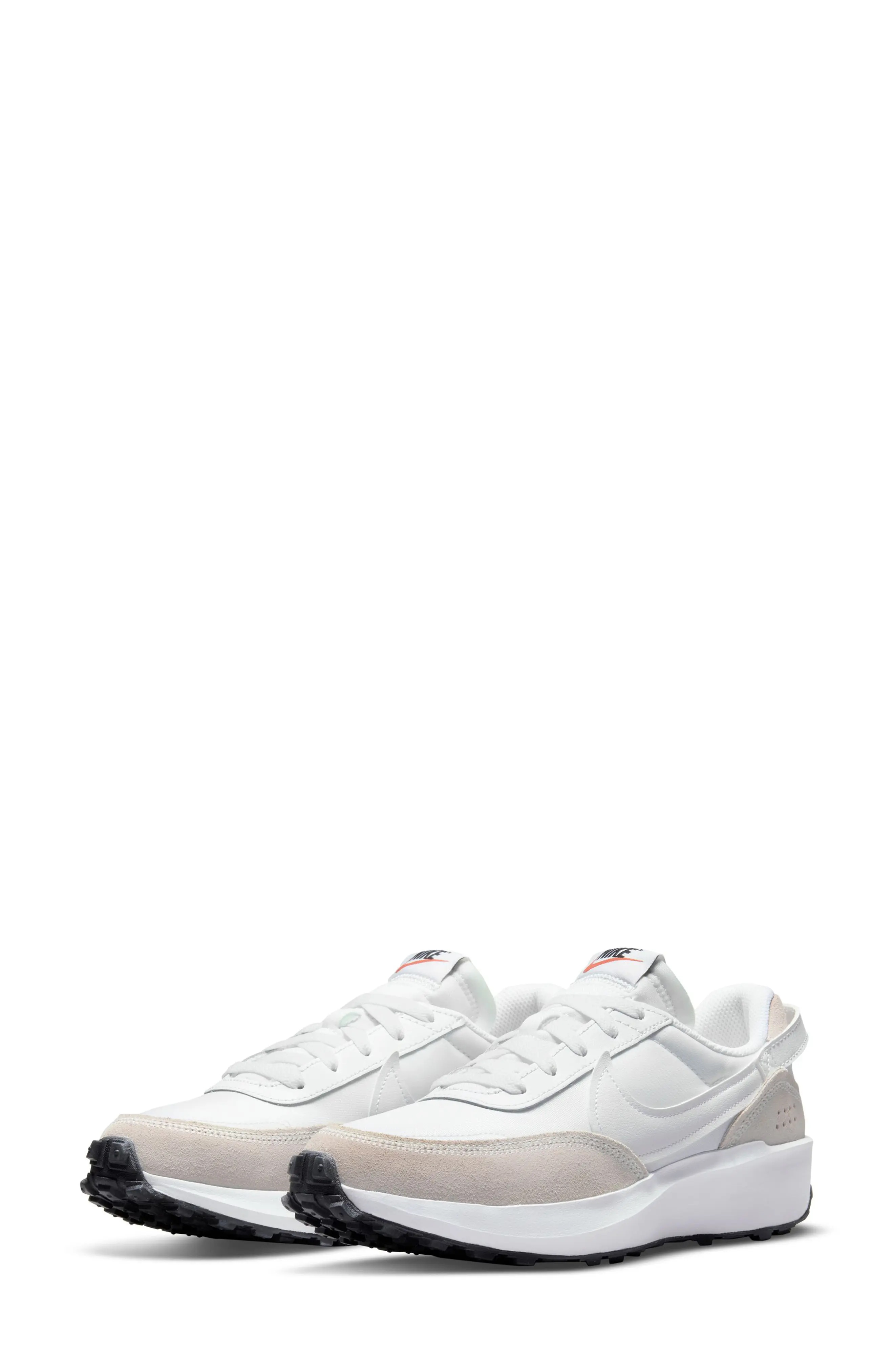 Waffle Debut Sneaker in White/White - 2