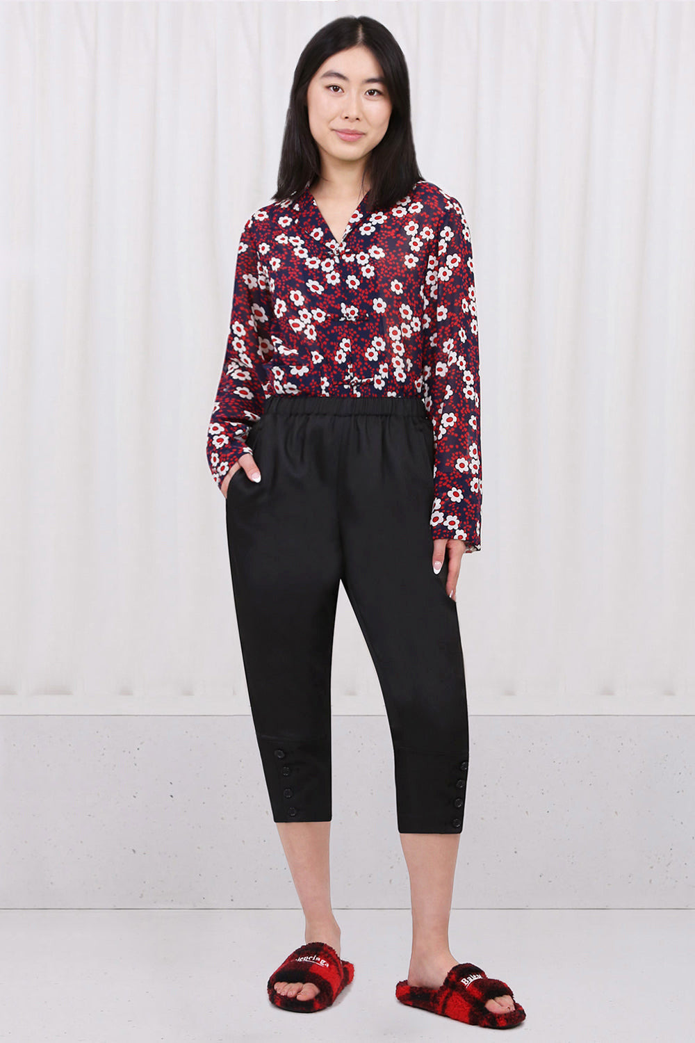 TAPERED CUFF PANTS | BLACK - 2