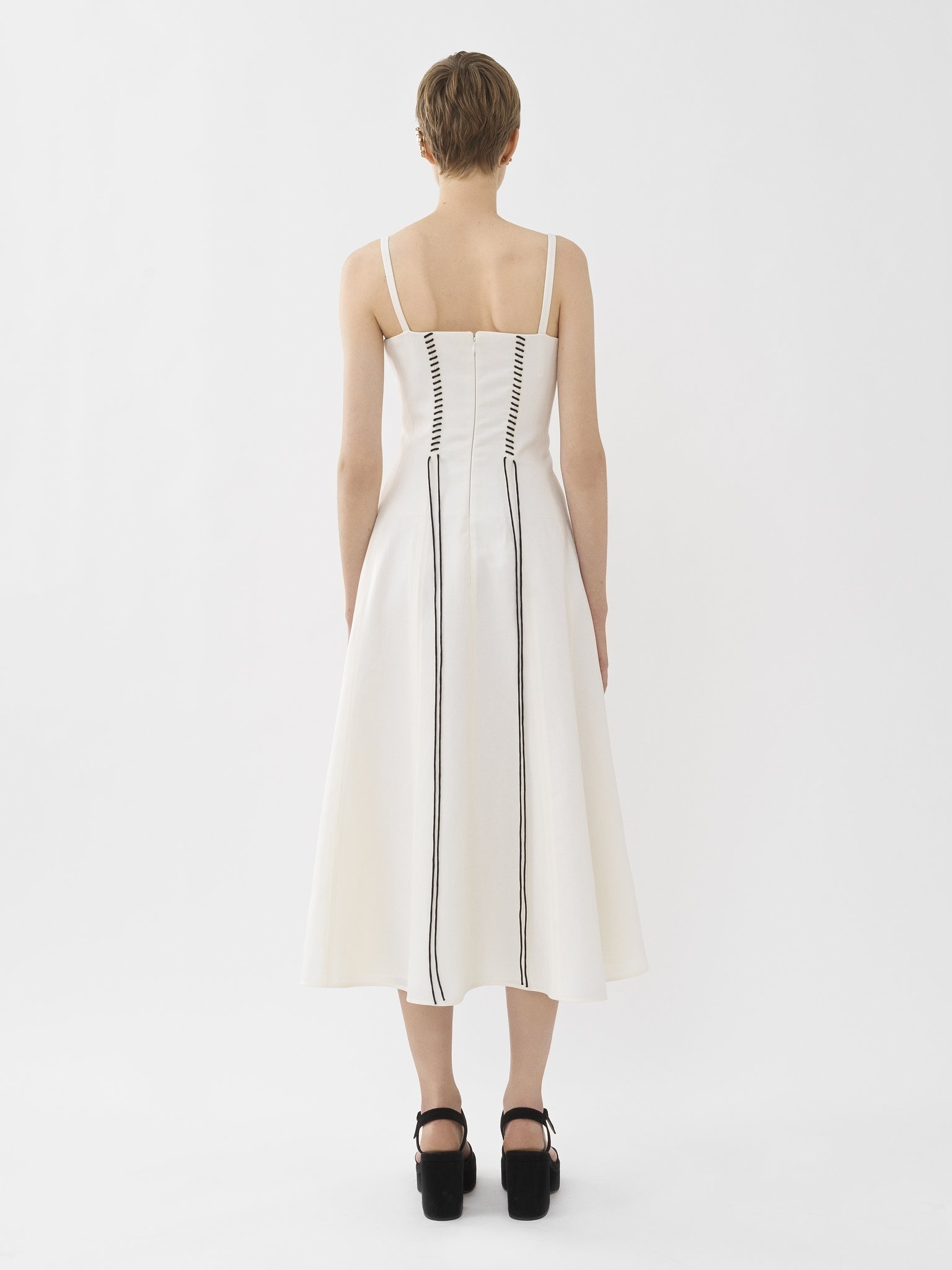 PINAFORE MIDI DRESS - 4
