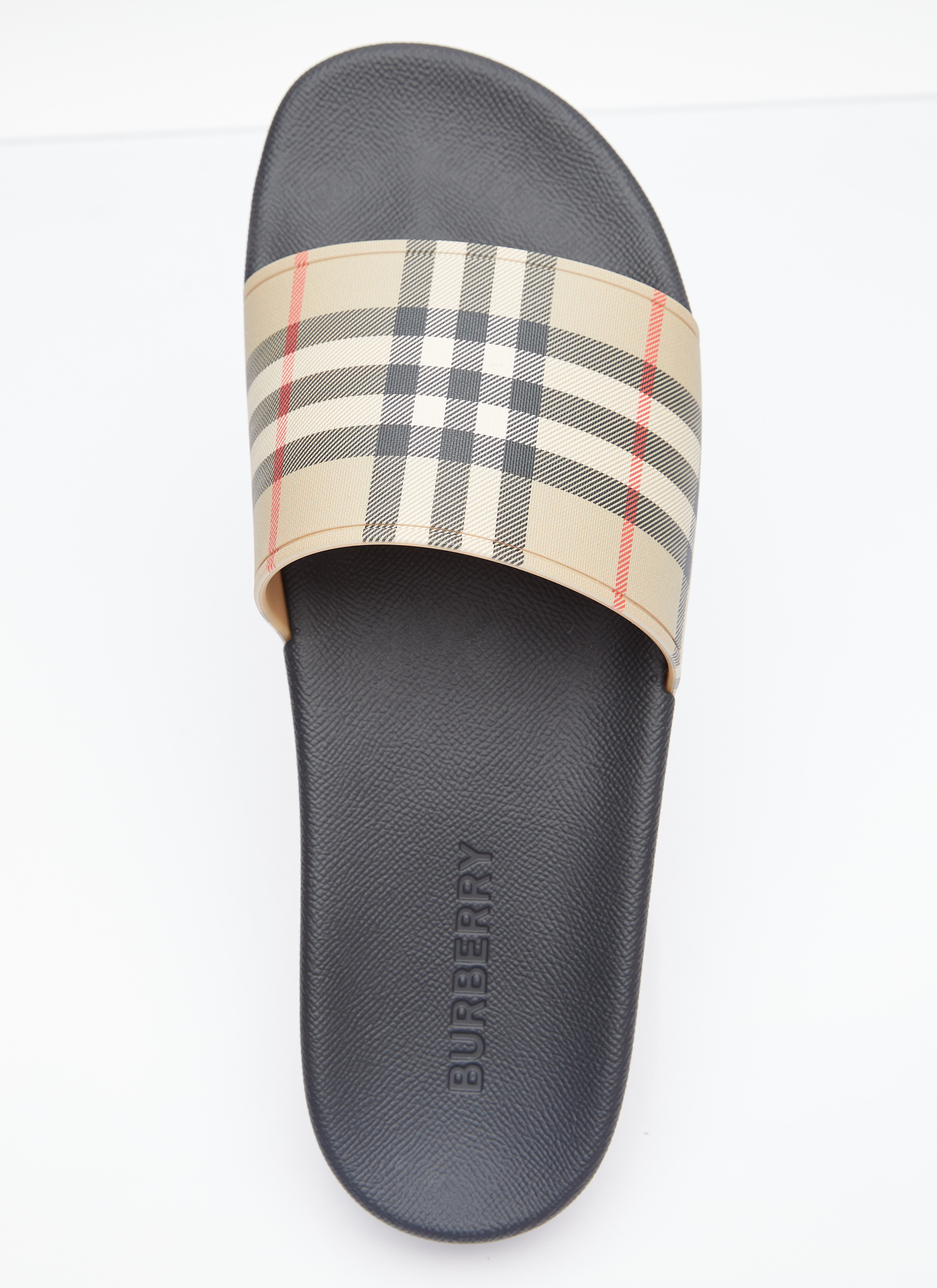 Burberry Men Vintage Check Print Slides - 7