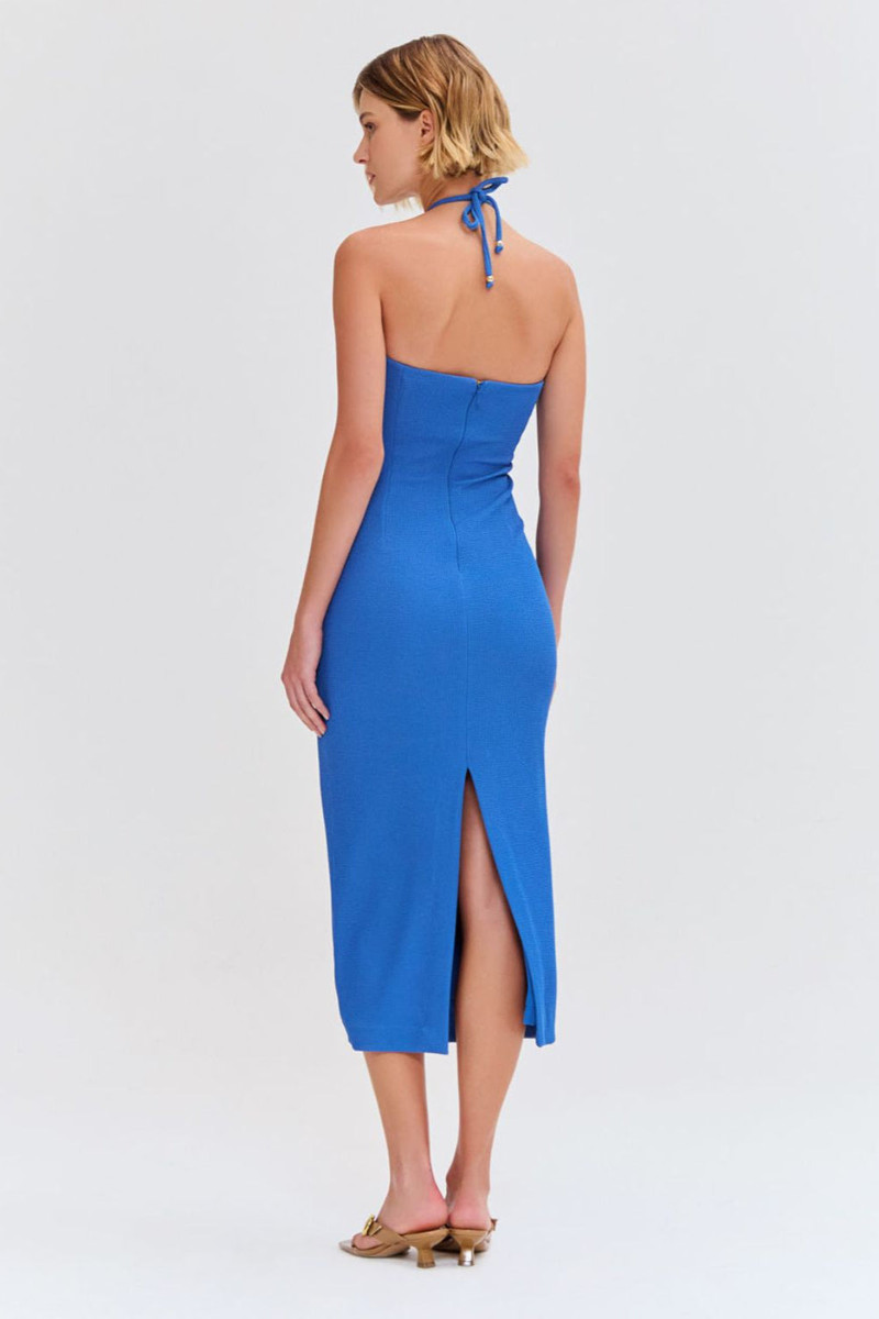 MERIAN KNIT HALTERNECK DRESS 3