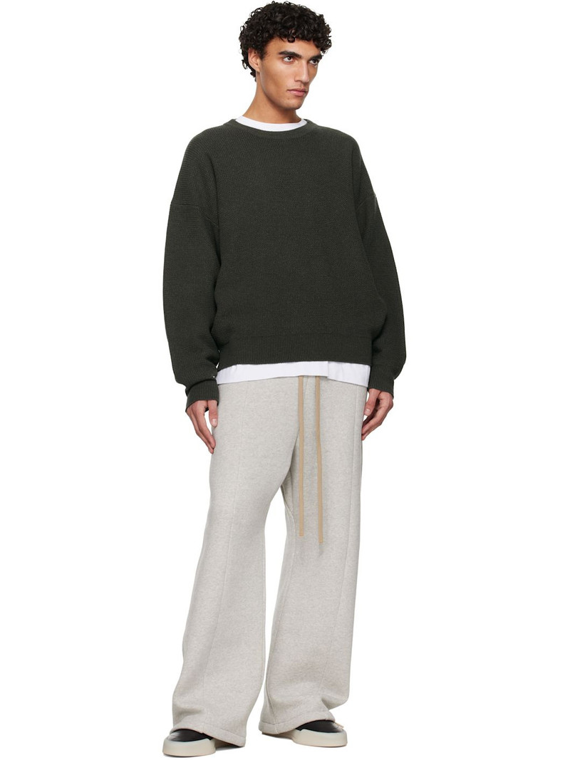 Fear of God Khaki Racked Rib Crewneck Sweater outlook