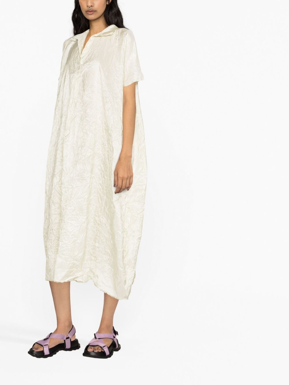 embroidered shirt maxi dress - 2